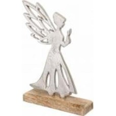 Статуэтка Angel серебряный 15х5х26 см Inari