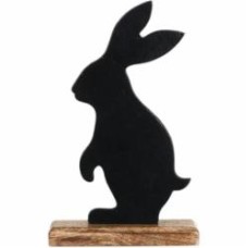 Статуэтка Rabbit черный 17,5х5х30 см Inari