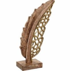Статуэтка Leaf коричневый 12х7,5х31 см Inari
