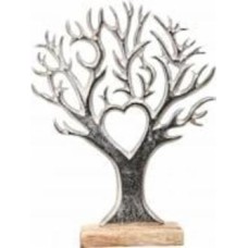 Статуэтка Lovely tree серебряный 25х5х30 см Inari