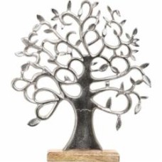 Статуэтка Lovely tree манговое дерево серебро 39х6х34 см Inari