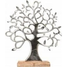 Статуэтка Lovely tree серебряный 25х6х30 см Inari