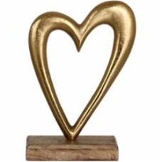 Статуэтка Heart золотой 14,5х5х22 см Inari