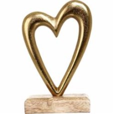 Статуэтка Heart золотой10,5х5х17 см Inari