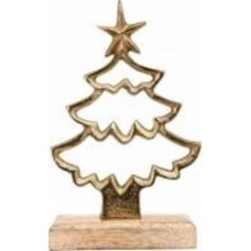 Статуэтка Christmas золотой 14х5х22 см Inari