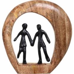 Статуэтка Couple золотой 19х3,5х20 см Inari