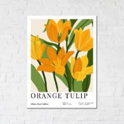 Постер Оранжевые тюльпаны 30x40 см Brushme
