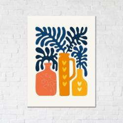 Постер Абстрактные цветы 30x40 см Brushme