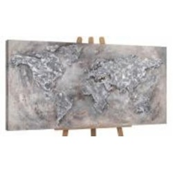 Картина Мировая карта 70x140 см YS-Art