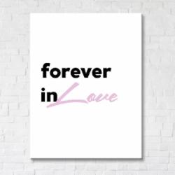 Постер Forever In Love 50x65 см Brushme