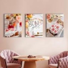 Картина модульная Триптих Bon appetit 50x65 см Brushme FNK0117802