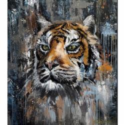 Картина на холсте Тигр ручная работа 70x80 см Victoria’s Art