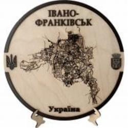 Карта Украины Ивано-Франковск d30