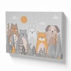 Картина на холсте Лесные друзья 110x80 см WS Holst 419602516