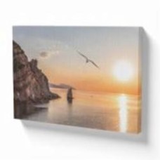 Картина на холсте Закат 110x80 см WS Holst 1472470019