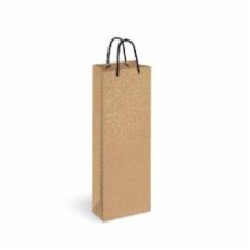 Пакет подарочный Пакет бумажный для бутылки KRAFT 13x36x8 в ассортименте