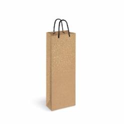 Пакет подарочный Пакет бумажный для бутылки KRAFT 13x36x8 в ассортименте