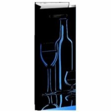 Пакет подарочный Пакет бумажный ВOTTLE 12x11x36 210gsm, в ассортименте