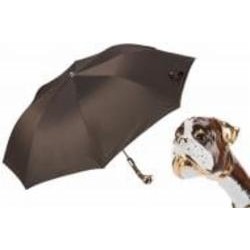 Зонт Pasotti Ombrello Pieghevole Boxer 645 645 Oxford/17 Handle K22 коричневый