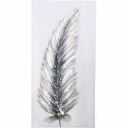 Картина Silver feather first 50x100 см