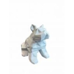 Копилка Nana ceramics Француз муар белый 24 см