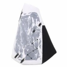 Ваза фарфоровая Inari Borealis 48 см белая с черным Z377-1H