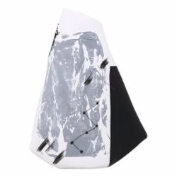 Ваза фарфоровая Inari Borealis 48 см белая с черным Z377-1H