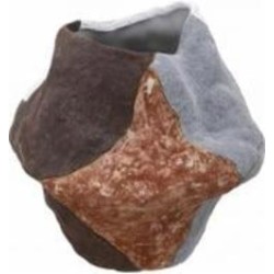 Ваза фарфоровая Inari Mosaic 28 см бело-серо-бежевая Z534-1K