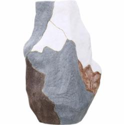 Ваза фарфоровая Inari Mosaic 40 см бело-серо-бежевая Z534-2K