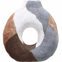 Ваза фарфоровая Inari Mosaic 29,5 см бело-серо-бежевая ZK442-2C
