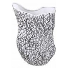 Ваза фарфоровая Inari Spiderweb 34 см белая с черным ZK469-1I