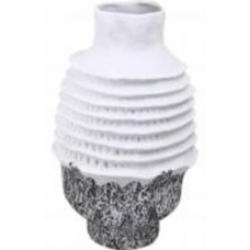 Ваза фарфоровая Inari Agate 46,5 см белая с черным Z680-1B