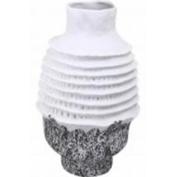 Ваза фарфоровая Inari Agate 46,5 см белая с черным Z680-1B