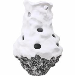 Ваза фарфоровая Inari Agate (Z681-2B) 33 см белая с черным Z681-2B