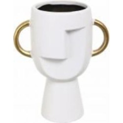 Ваза керамическая Sensio Vasos 17 см белая PS33113