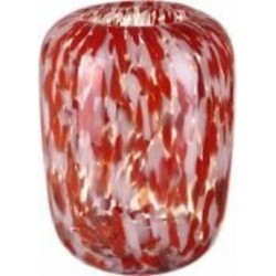 Ваза стеклянная Wrzesniak Glassworks Clio 26 см красная 17-10689A