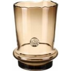 Ваза стеклянная Wrzesniak Glassworks Stamp 30 см коричневая 17-10813A