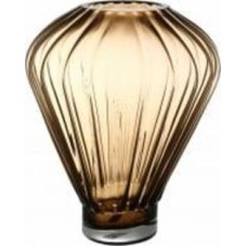 Ваза стеклянная Wrzesniak Glassworks Erato 35 см коричневая 17-11031