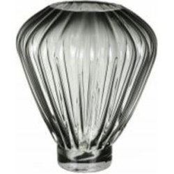 Ваза стеклянная Wrzesniak Glassworks Erato 27 см серая 17-11031A