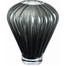 Ваза стеклянная Wrzesniak Glassworks Erato 22 см серая 17-11031B