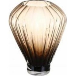 Ваза стеклянная Wrzesniak Glassworks Erato 22 см коричневая 17-11031B