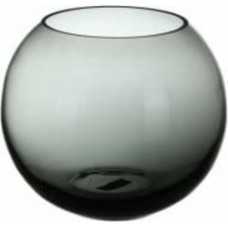 Ваза стеклянная Wrzesniak Glassworks Bumby 17 см серая 17-164