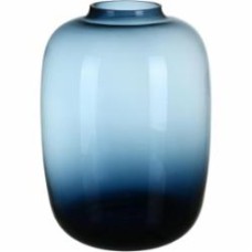 Ваза стеклянная Wrzesniak Glassworks Sihora 27 см синяя 17-5008C