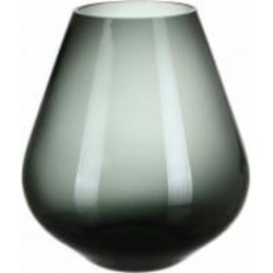 Ваза стеклянная Wrzesniak Glassworks Optic 22 см серая 17-9493A