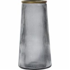 Ваза для цветов Crystal Florence 20 см серая 83230925/1_YBCG-230925-45