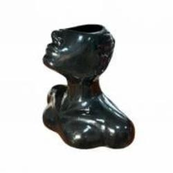 Ваза керамическая Nana ceramics Мрия глянец черний 26 см