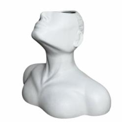 Ваза керамическая Nana ceramics Мрия глянец белый 26 см