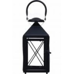 Подсвечник-фонарь Western 12x12x25 см черный Sensio