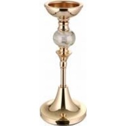 Подсвечник Greenity золото 12х12х28 см Inari
