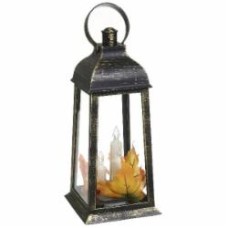 Свеча - фонарь LED с 3 свечами 14,2 х 14,2 х 31 см золотой Pako-If
